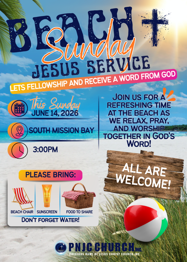 Beach Service Sunday